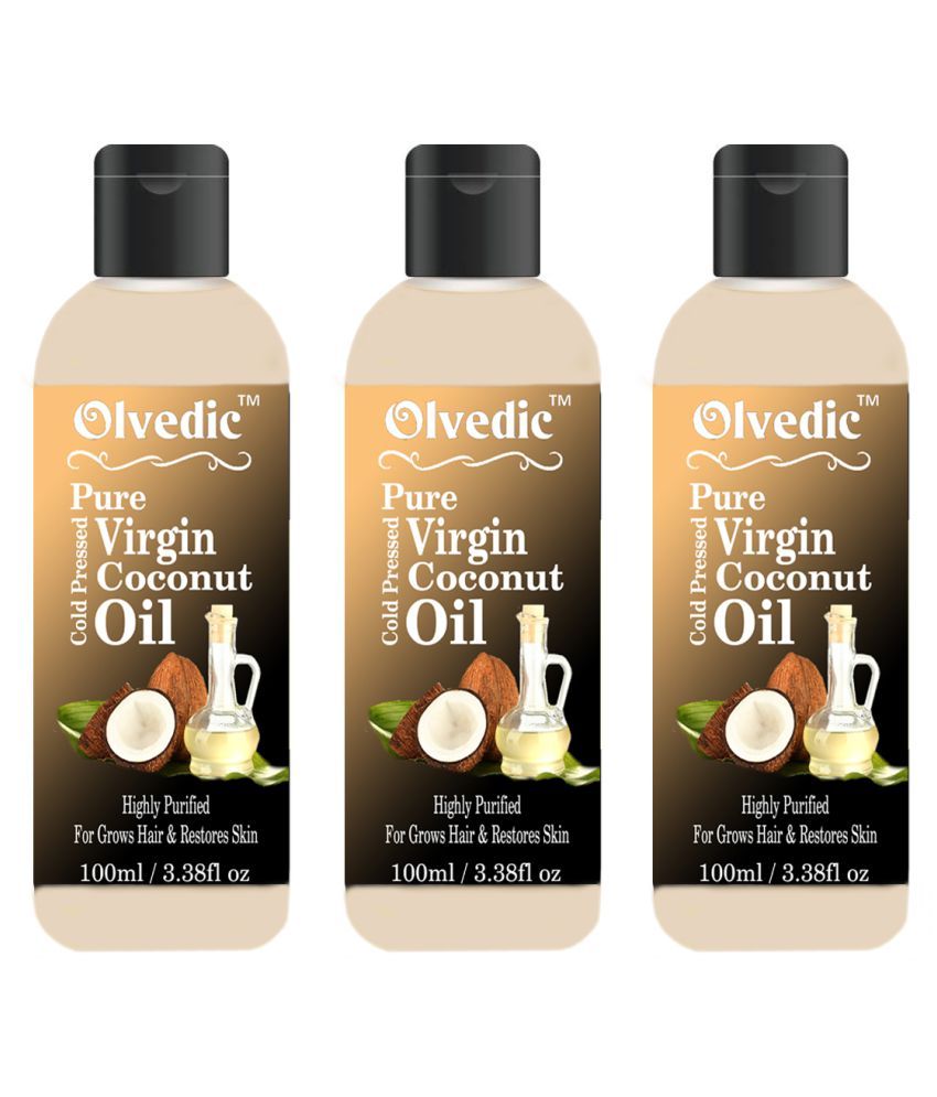 Olvedic 100 Pure Natural Virgin Coconut Oil Hair Growth 300 Ml