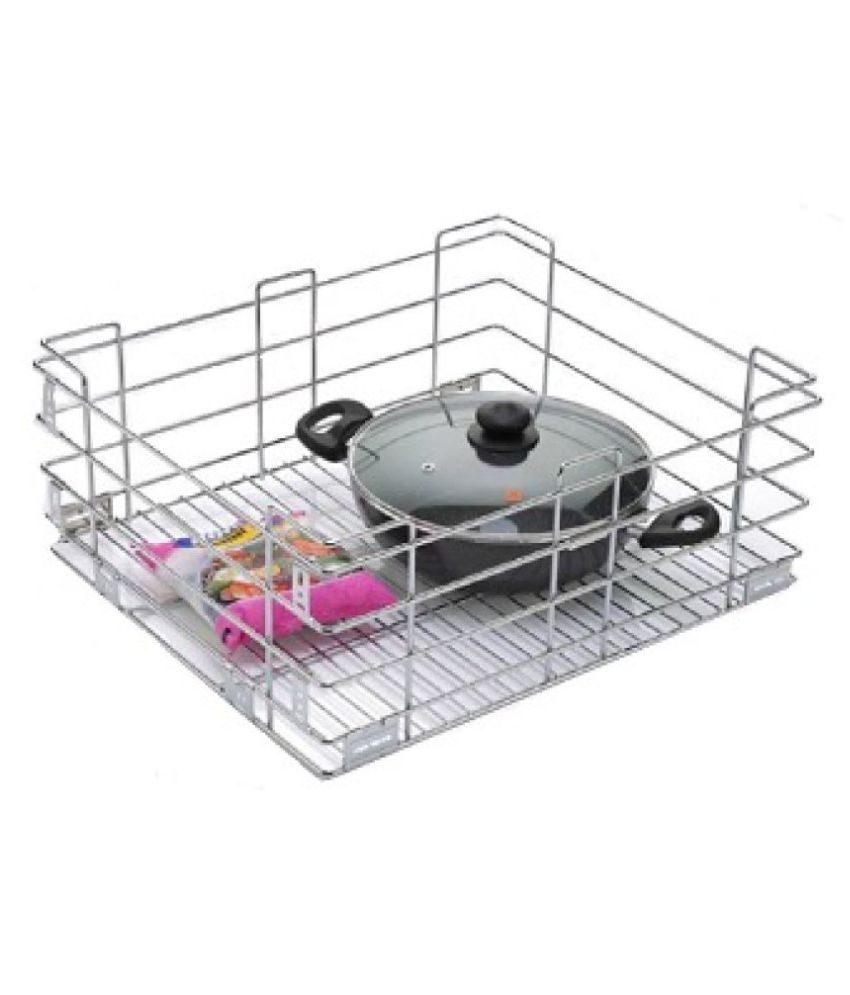 Keepwell Stainless Steel Plain Basket 21x20x8 Inch Kitchen