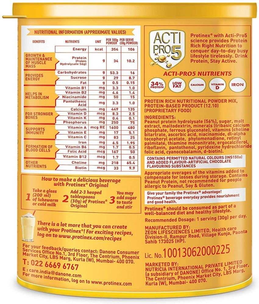 Protinex Powder (Original Flavor, 400 g): Buy Protinex Powder (Original  Flavor, 400 g) at Best Prices in India - Snapdeal