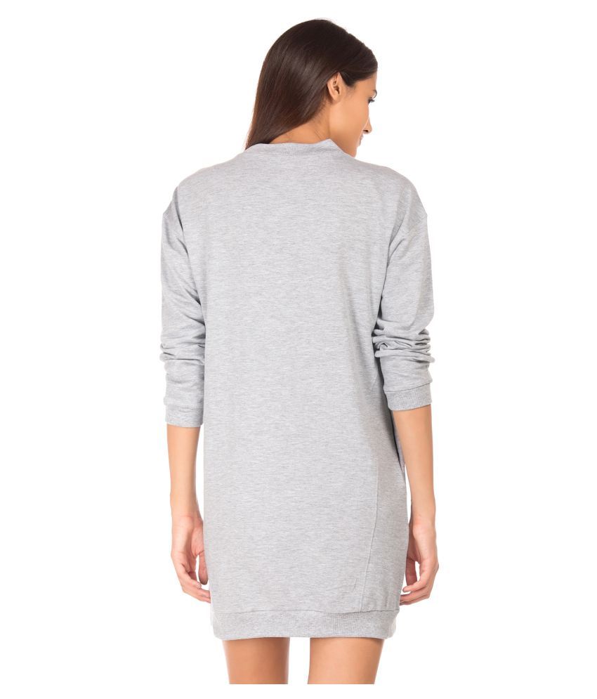 gray shirt dress