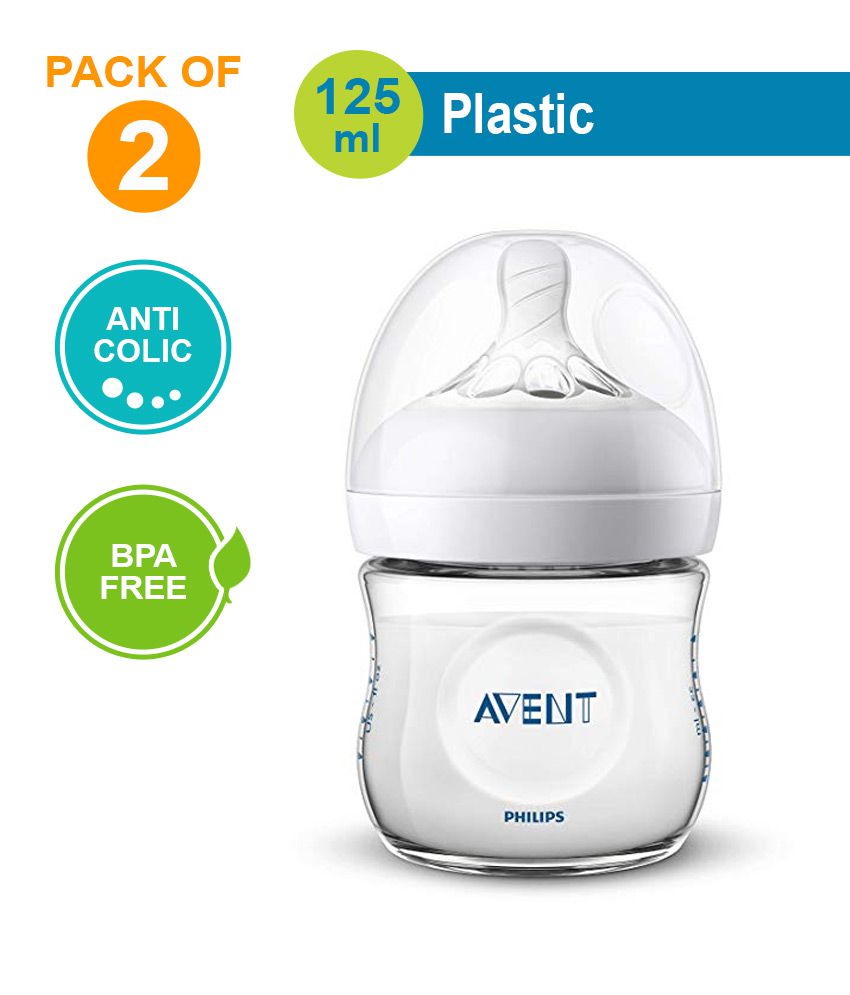 Philips Avent Natural Bottle (Twin Pack) - 125ml Each