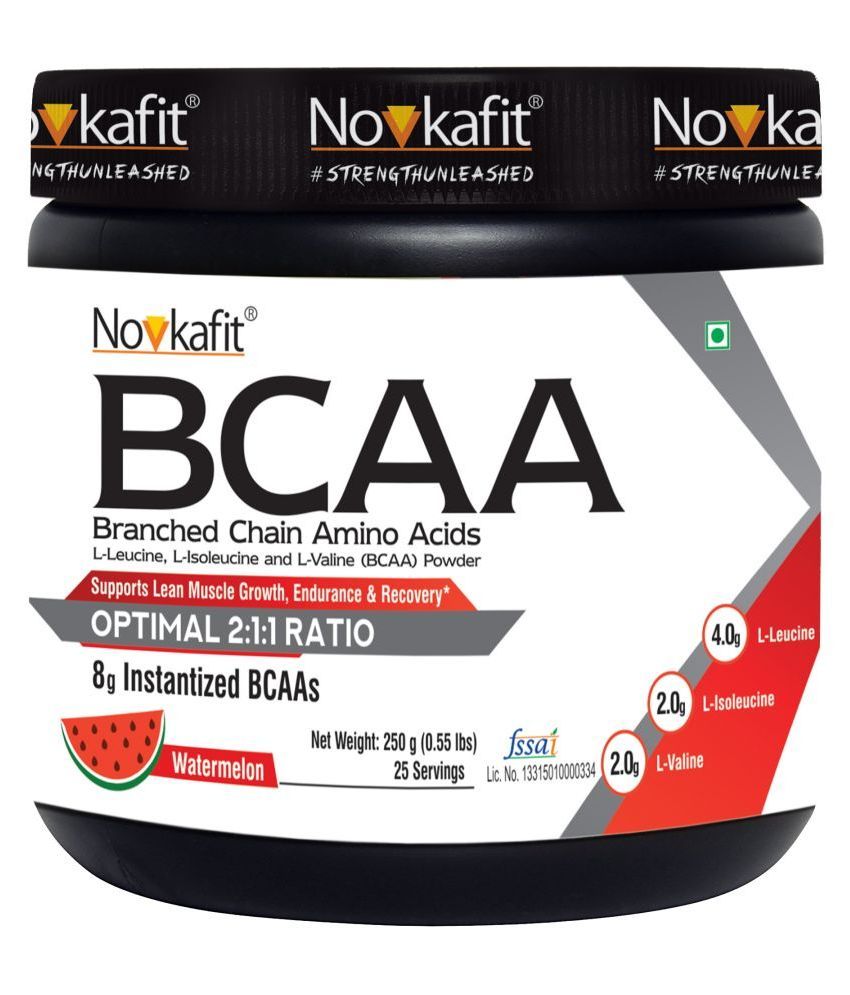 Novkafit BCAA Powder Watermelon Flavour 250 gm Buy Novkafit BCAA