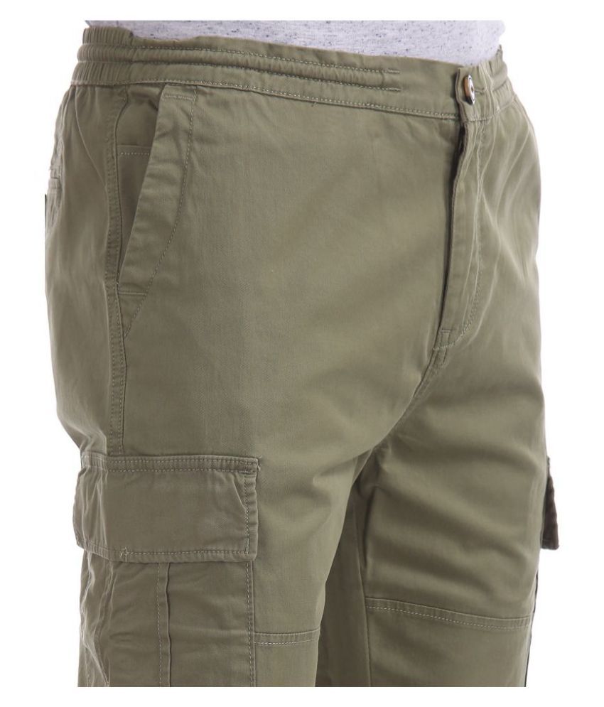 mens green cargos