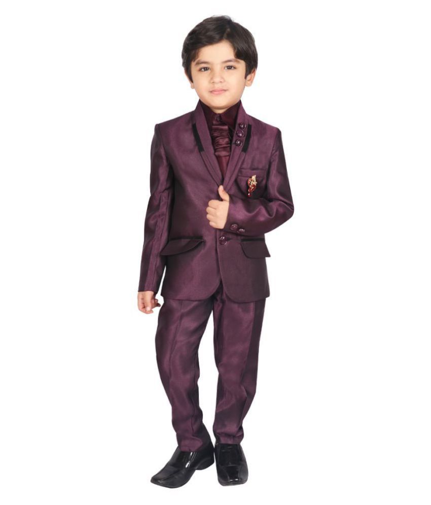 Partywear Coat Pant With Shirt \u0026 Tie 