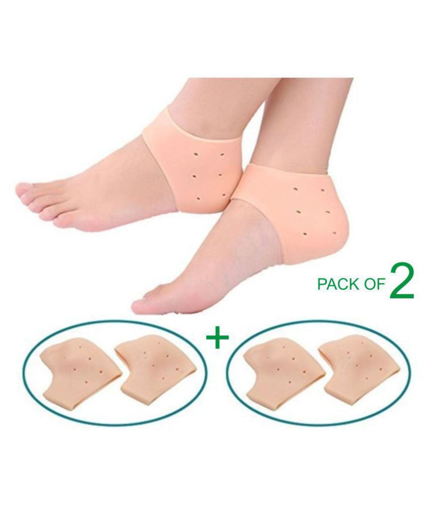 IndSeller Heel Protector Anti Crack Socks Free Size