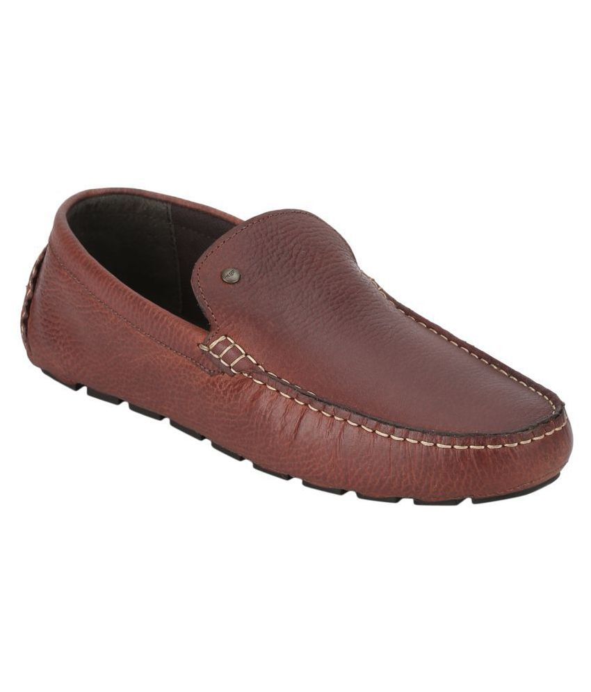 redtape brown loafers