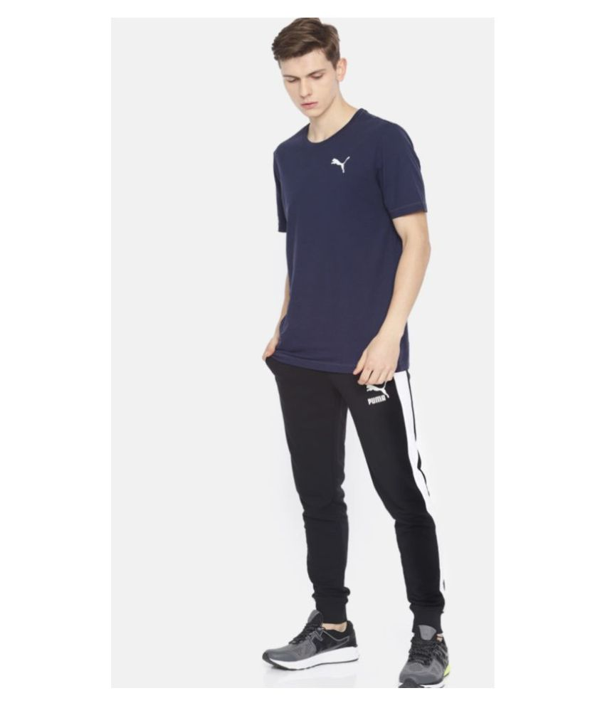 black puma joggers junior