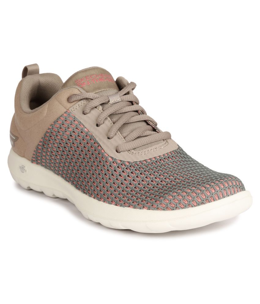 skechers running beige