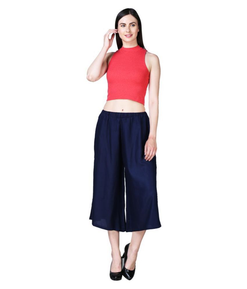 Buy FLEXY Rayon Culottes Online at Best Prices in India - Snapdeal