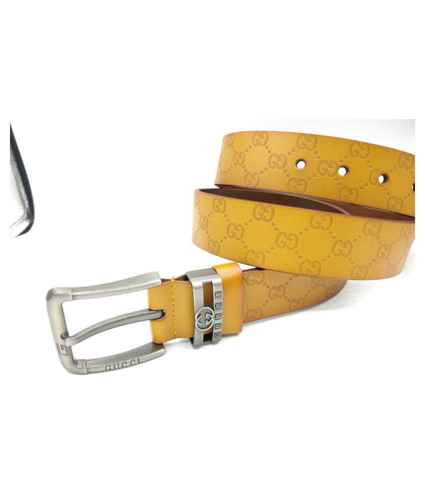 Gucci Tan Leather Casual Belt: Buy Online at Low Price in India - Snapdeal