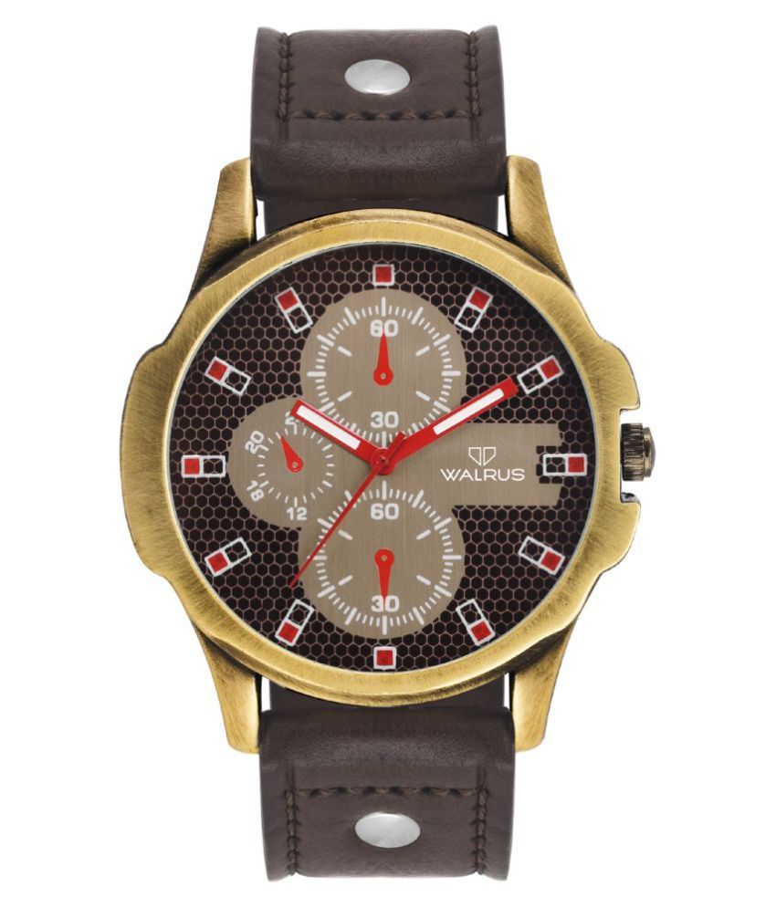     			Walrus Artificial Chrono Leather Analog Men's Watch