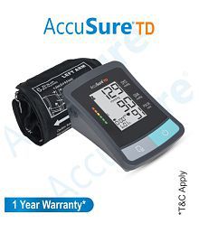 AccuSure TD Automatic Upper Arm Blood Pressure BP Monitor Grey