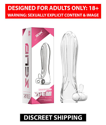 Reusable Vibrating Men's Condom For Men Extra Fun During Intercourse