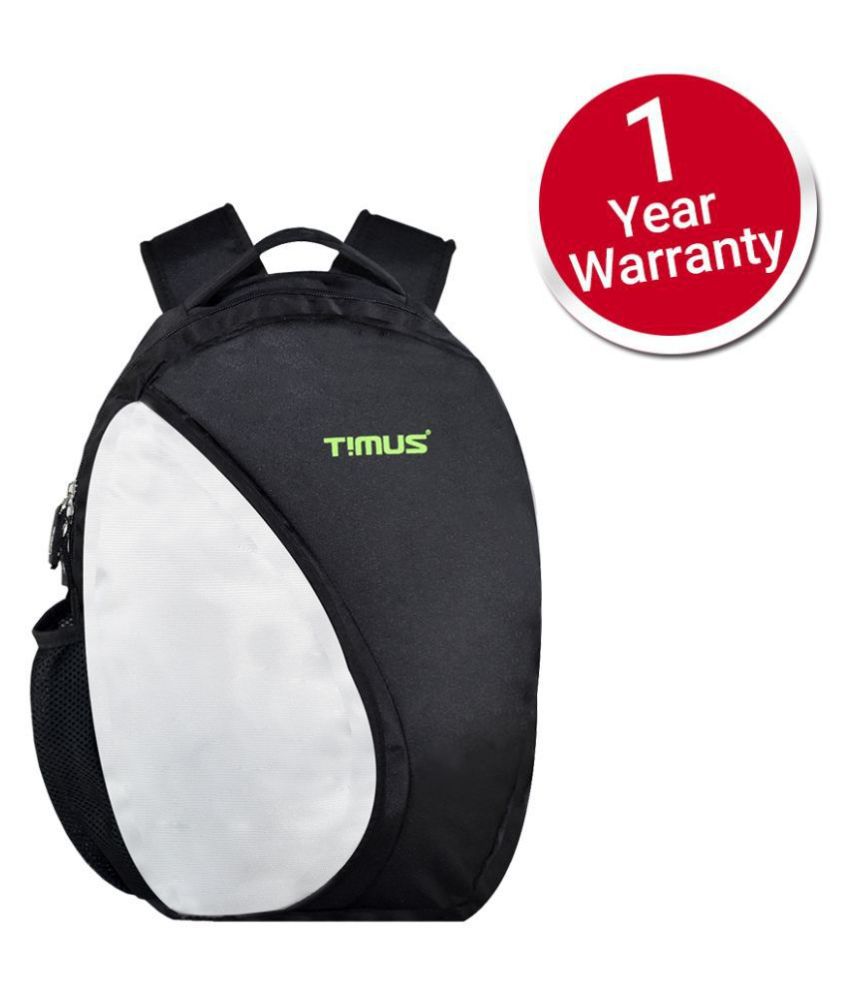 Timus 18 Ltrs Black Polyester College Bag