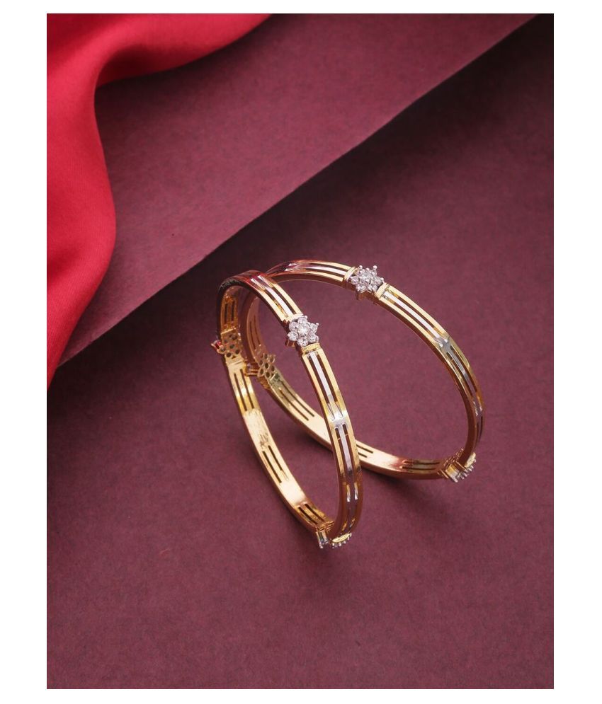     			Priyaasi - Gold Bangle (Pack of 2)