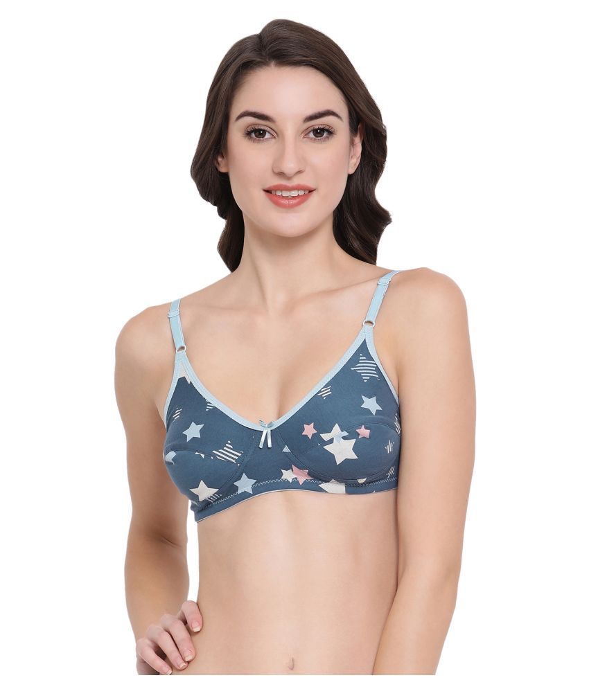     			Clovia Cotton Everyday Bra - Blue