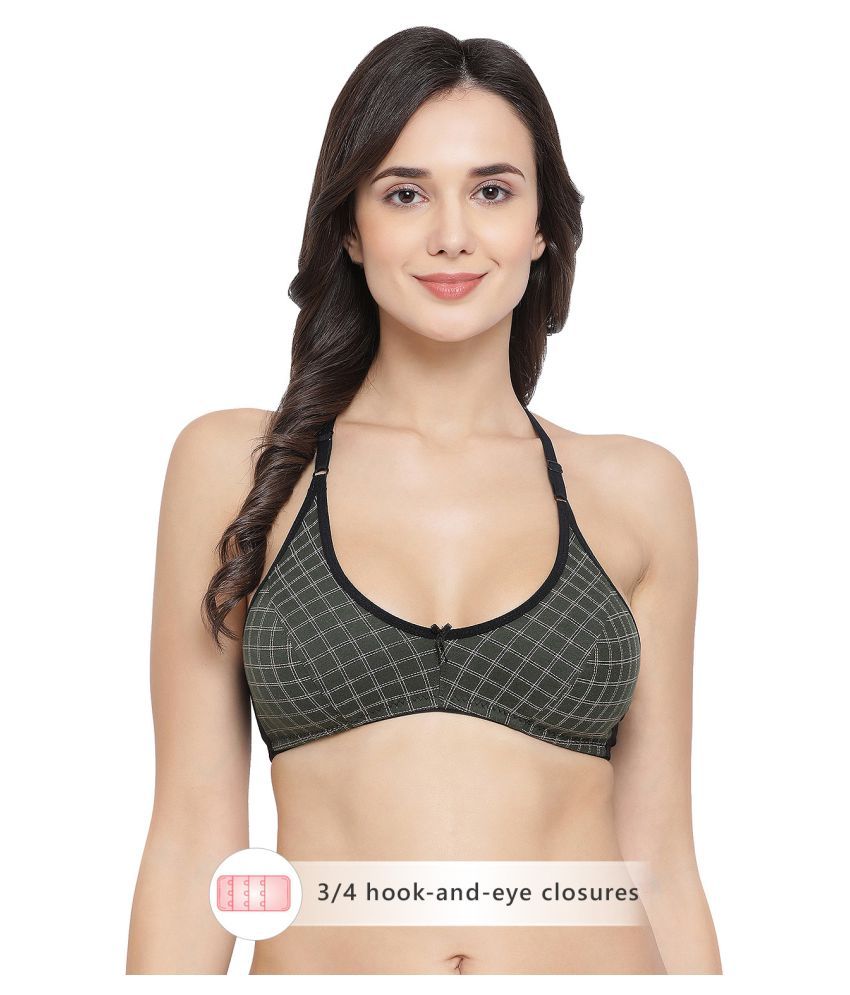     			Clovia Cotton Non Padded Women's Everyday Bra ( Green )