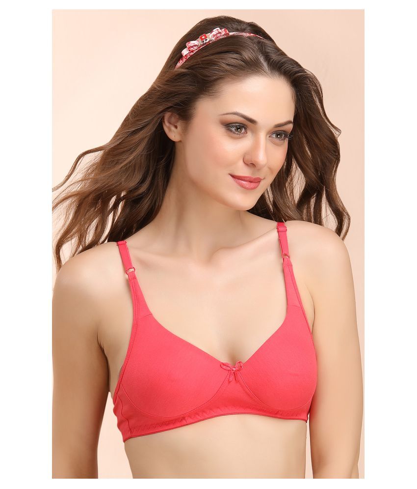     			Clovia Cotton Everyday Bra - Pink