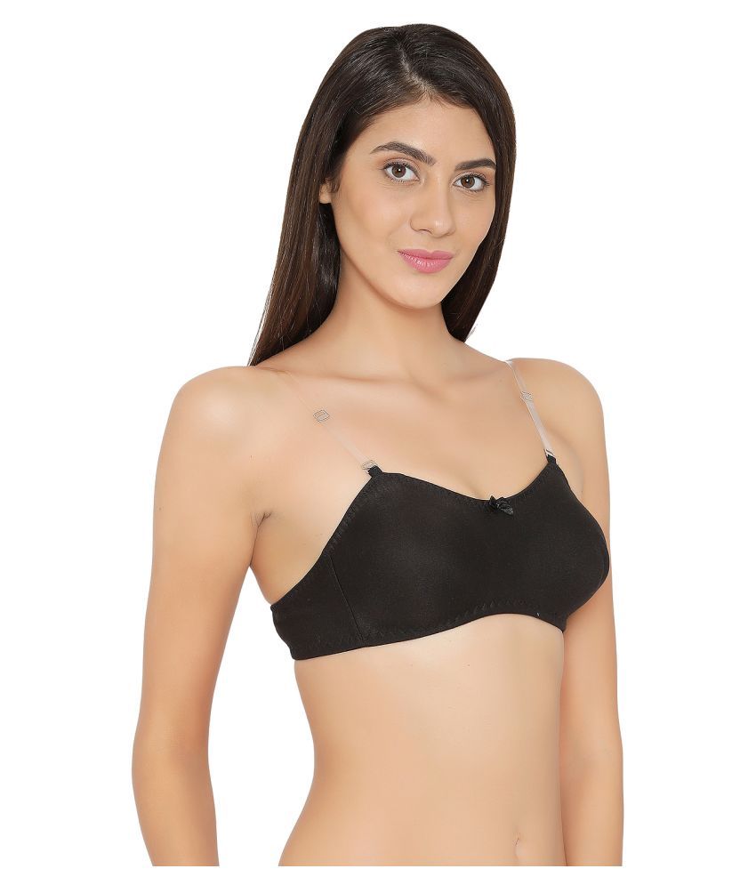     			Clovia Cotton Tube Bra - Black