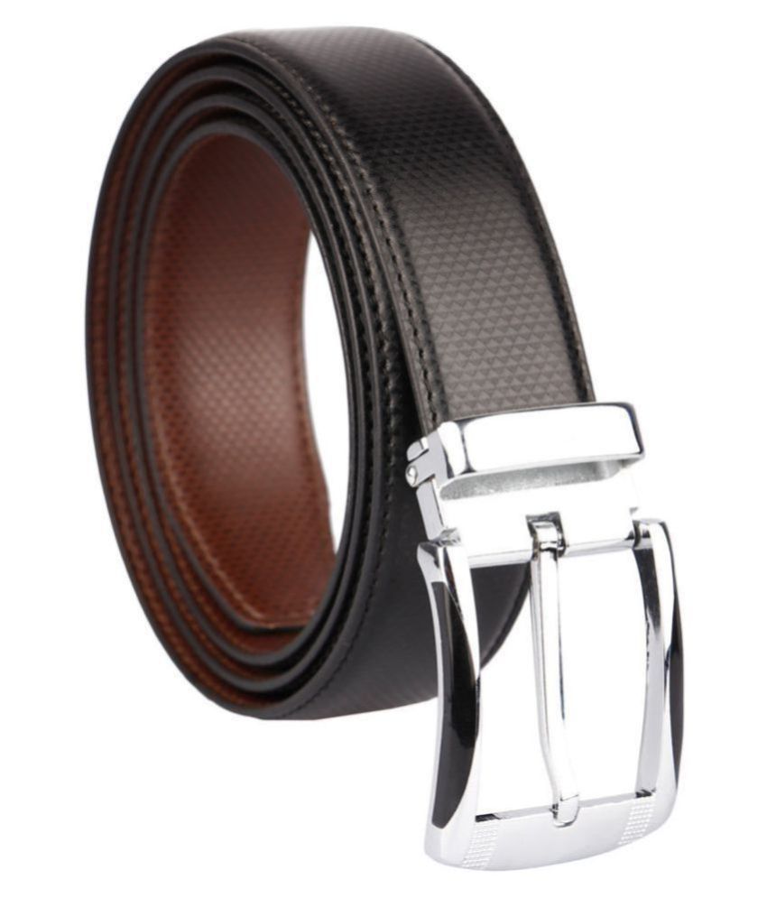     			Dinor Black Leather Formal Belt