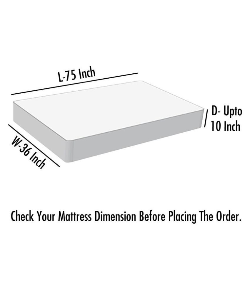 Dream Care DCMP_36X75_Maz_Brown Brown Polyester Mattress Protector ...