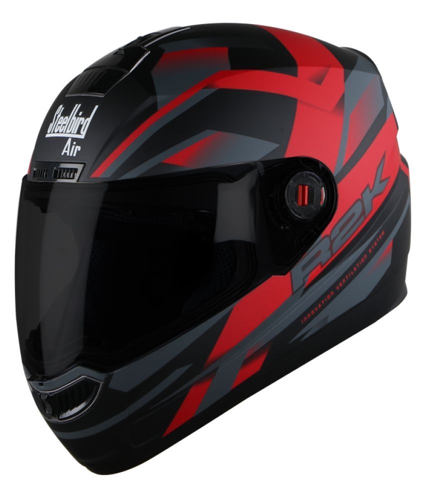 Steelbird Air SBA 1 R2K - Full Face Helmet Black M: Buy Steelbird Air ...