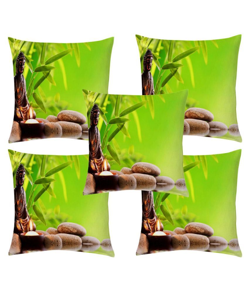 HK Collection Set of 5 Silk Cushion Covers 40X40 cm (16X16) Buy Online