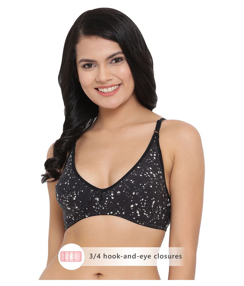     			Clovia Cotton Everyday Bra - Black