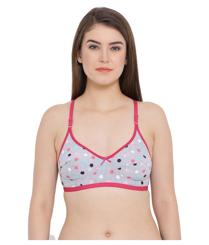     			Clovia Cotton Everyday Bra - Grey