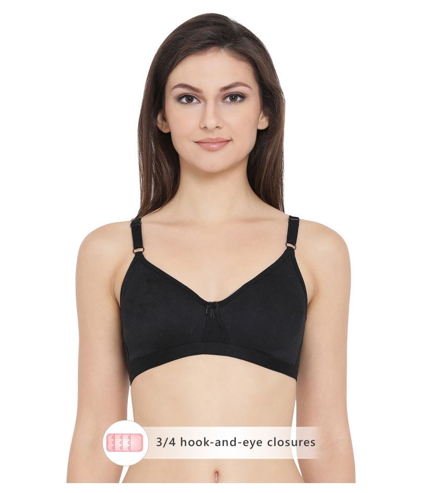     			Clovia Cotton Non Padded Women's T-Shirt Bra ( Black )