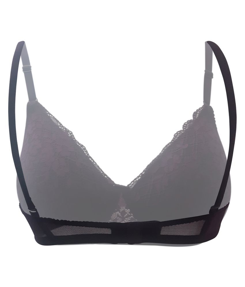     			Clovia Lace Lightly Padded Women's Everyday Bra ( Purple )