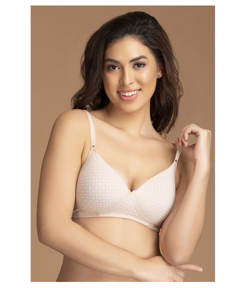     			Clovia Polyamide T-Shirt Bra - Beige