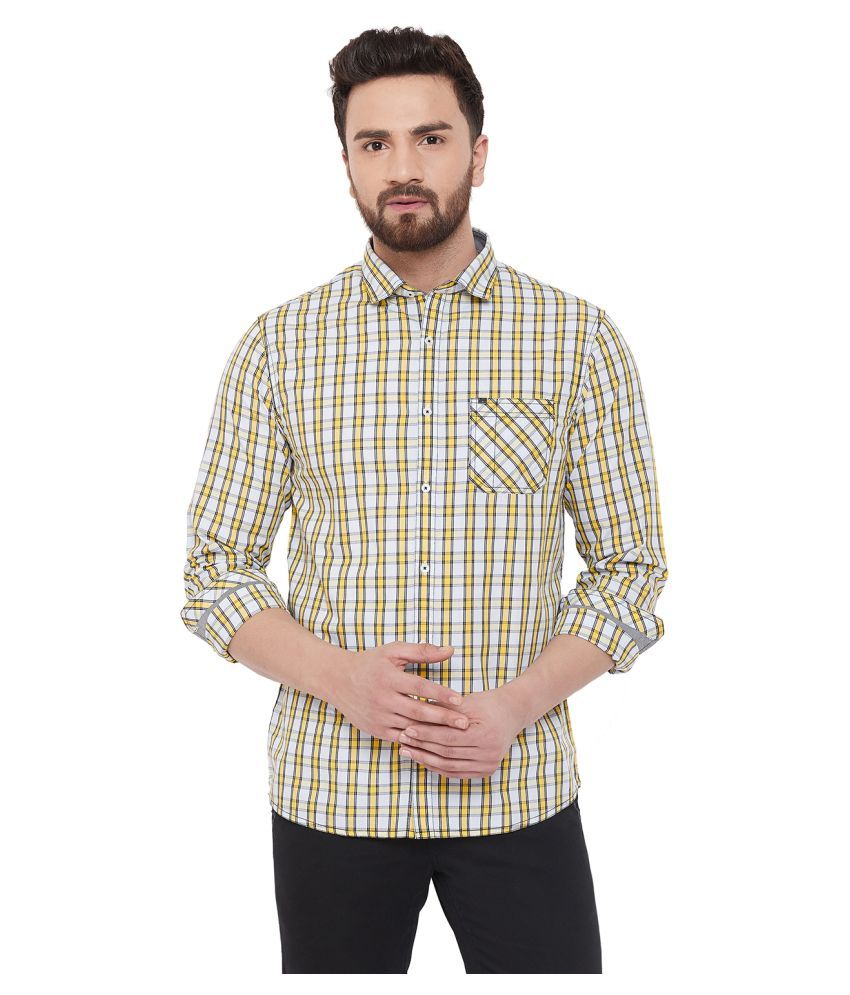 canary yellow show shirt