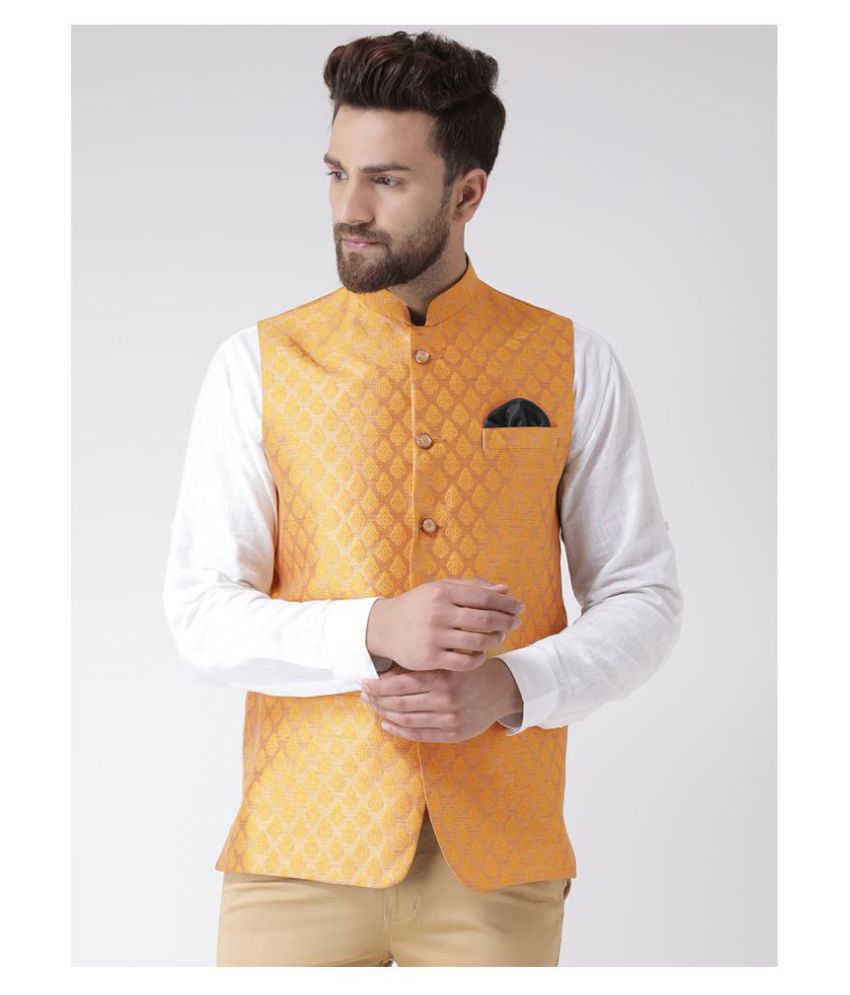     			Hangup Multi Polyester Blend Nehru Jacket