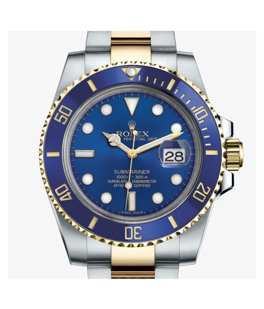 Rolex Rlx Blue SG Stainless Steel Automatic Men's Watch  