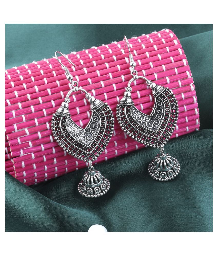     			Silver Shine Dazzling Silver Fish Hook Earrings for Women