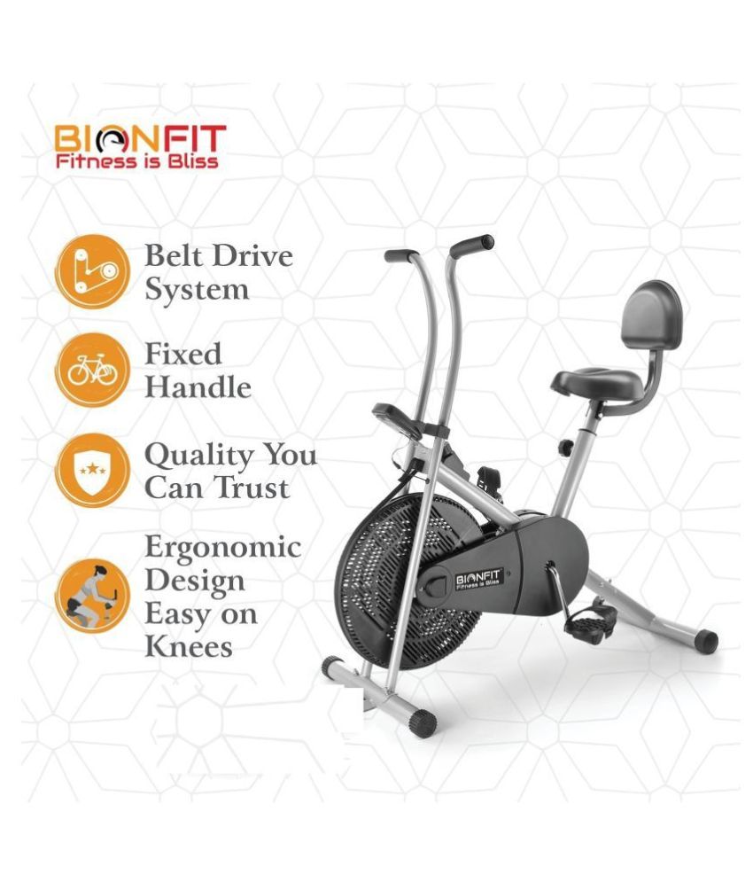 bionfit on01m indoor stationary air bike exercise cycle