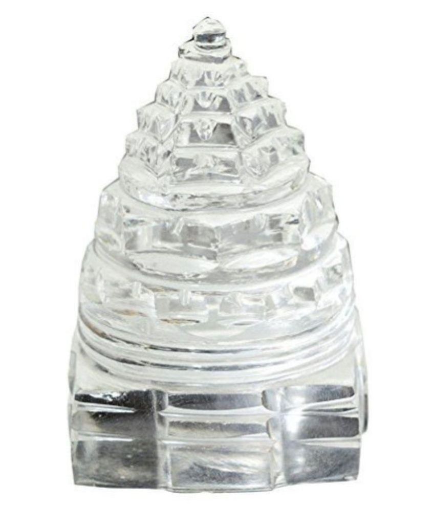     			Shubh Sanket Vastu Crystal Shri Yantra Decorative Showpiece - 3 cm  (Crystal, Clear)