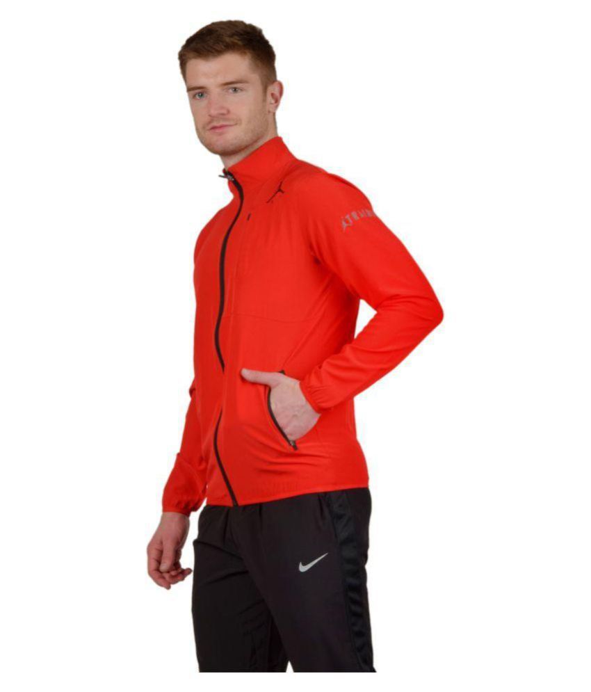 nike navy polyester terry jacket