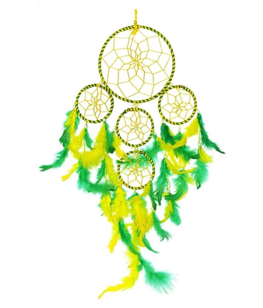     			Lucky Traders Feather Multicolour Dream Catcher - Pack of 1 ( X cms )