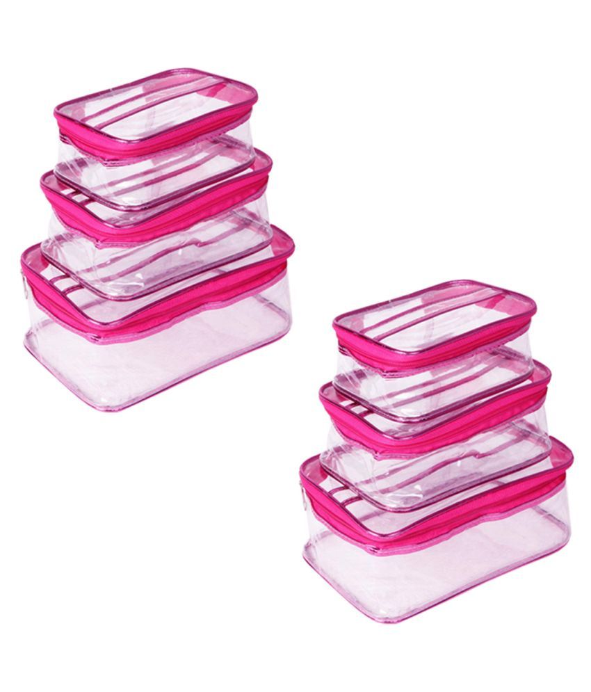     			PrettyKrafts Plastic Travel Toiletry Bag  -Set of 6 Pieces