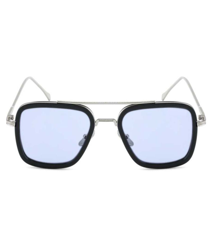 0303 FASHION HUB Blue Square Sunglasses ( TONY STARK