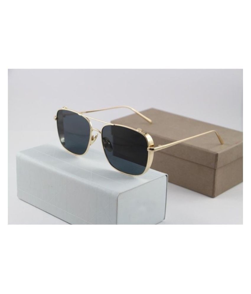 Western Sunglass - Black Rectangle Sunglasses ( D102 ) - Buy Western