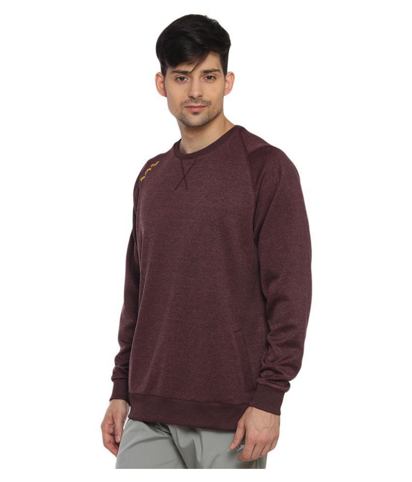 PERF Brown Polyester Fleece Sweatshirt Single Pack - Buy PERF Brown ...
