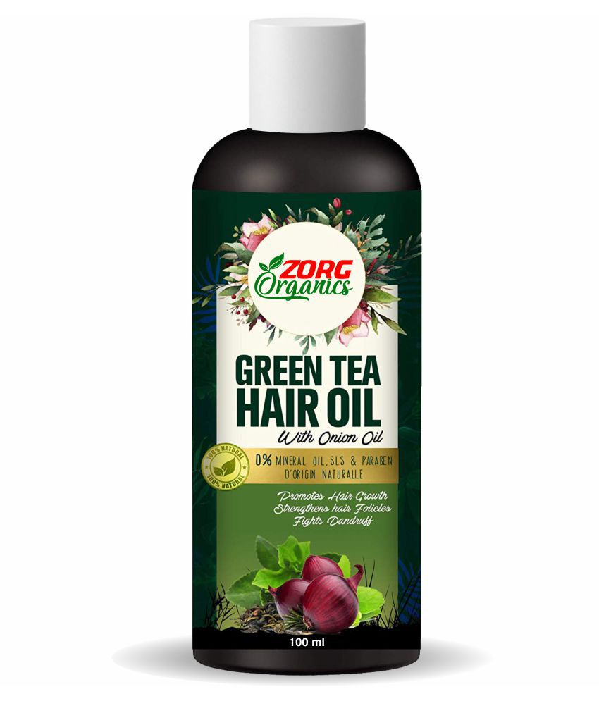     			Zorg Organics Green Tea Hair Oil with Onion Oil for Hair Improvement 100 mL