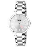 HMTe - Silver Metal Analog Womens Watch