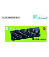 R3 GERMAN B07M95LMK3 Black USB Wired Desktop Keyboard