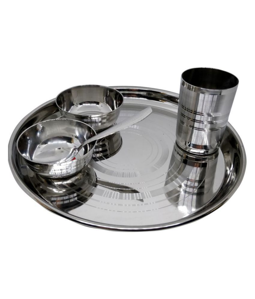     			Dynore Stainless Steel Dinner Set of 5 Pieces
