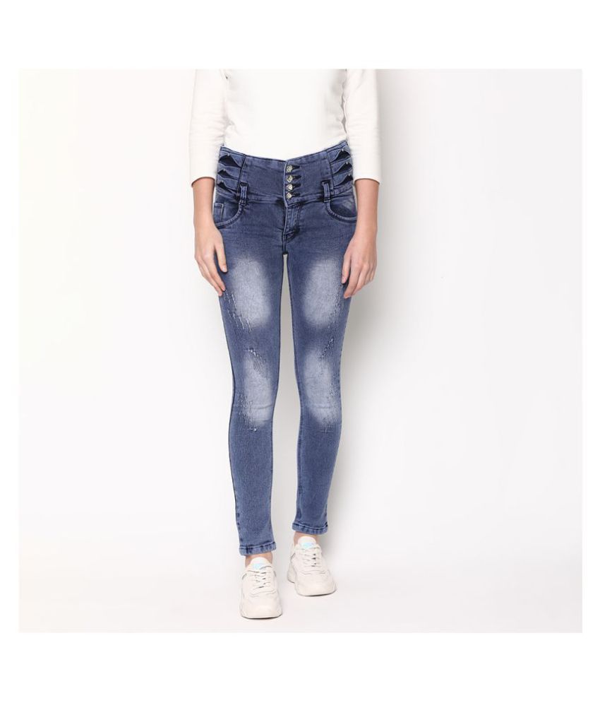 V2 Denim Lycra Jeans Blue Buy V2 Denim Lycra Jeans Blue Online at