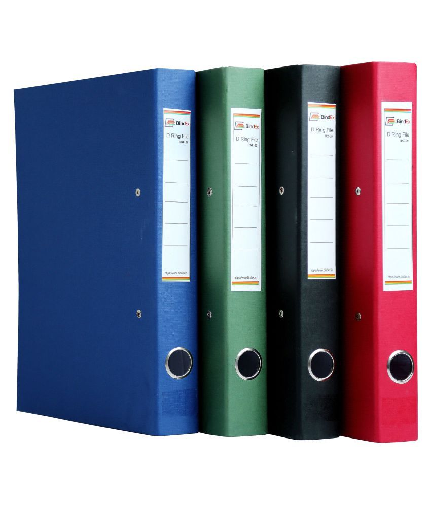 BindEx Ring Binder Box File Black Pack of 4 Buy Online at Best Price